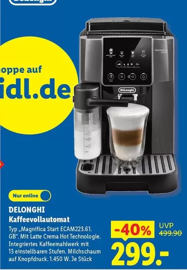Delonghi - Kaffeevollautomat Magnifica Start ECAM223.61.GB
