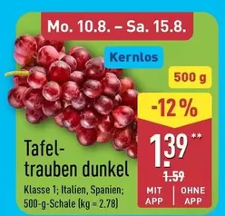 Tafel-trauben dunkel