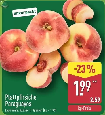 Plattpfirsiche Paraguayos