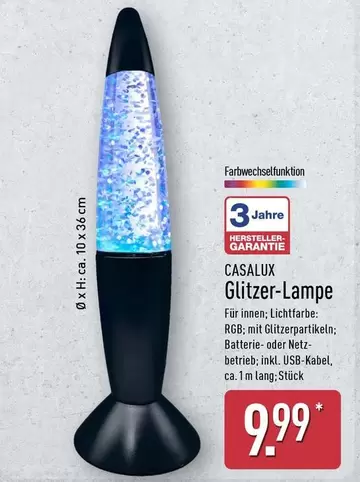 Glitzer-Lampe