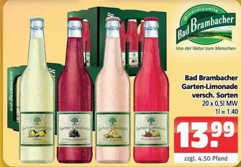 Garten-Limonade versch. Sorten