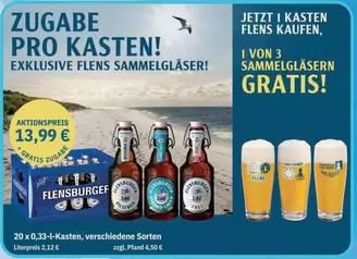 ZUGABE PRO KASTEN! EXKLUSIVE FLENS SAMMELGLÄSER!