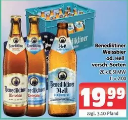 Benediktiner Weissbier od. Hell