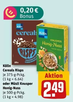 Cereals Risps oder Knusper Honig-Nuss