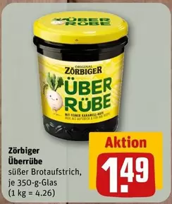 Überrübe süßer Brotaufstrich