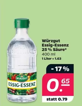 Essig-Essenz 25 % Säure*