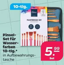 Pinsel-Set für Wasserfarben 10-tlg.