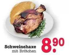 Schweinshaxe mit Brötchen