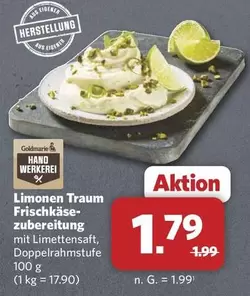 Limonen Traum Frischkäsezubereitung