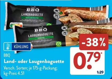 BBQ Land- oder Laugenbaguette