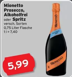 Prosecco - , Alkoholfrei oder Spritz