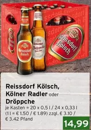 Kölsch, Kölner Radler oder Dröppche