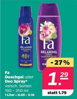 Duschgel oder Deo Spray*