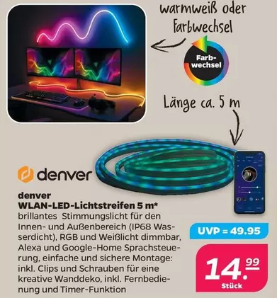 WLAN-LED-Lichtstreifen 5 m*