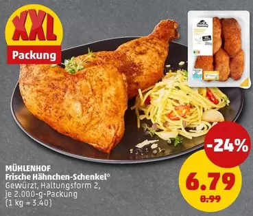 Frische Hähnchen-Schenkel