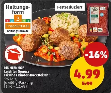 Leichter Genuss Frisches Rinder-Hackfleisch