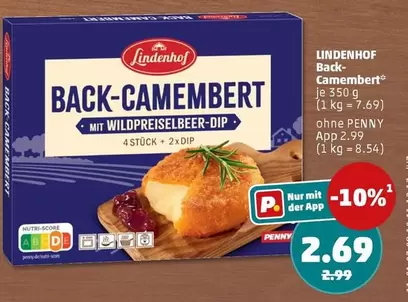 Back-Camembert mit Wildpreiselbeer-Dip