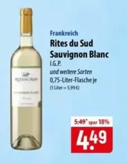 Rites du Sud Sauvignon Blanc I.G.P.