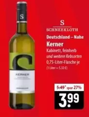 Deutschland – Nahe Kerner Kabinett, feinherb