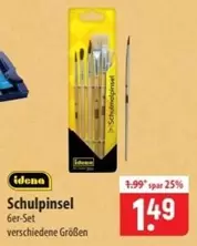 Schulpinsel 6er-Set