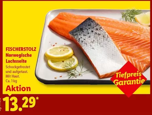 FISCHERSTOLZ Norwegische Lachsseite