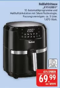 Tefal - Heißluftfritteuse EY5528EO