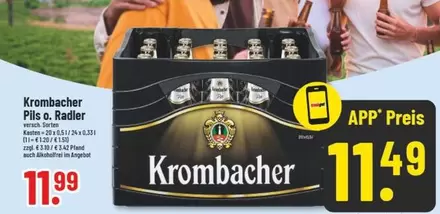 Krombacher - Pils o. Radler