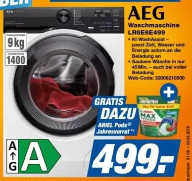 AEG - Waschmaschine LR6E6E499