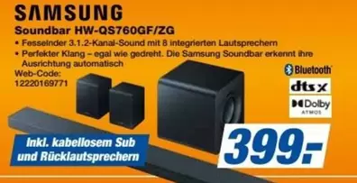Samsung - Soundbar HW-QS760GF/ZG