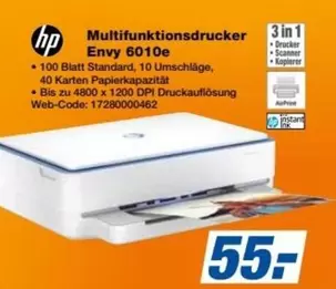 Hp - Multifunktionsdrucker Envy 6010e