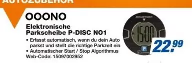 Elektronische Parkscheibe P-DISC NO1