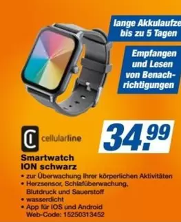 Smartwatch ION schwarz