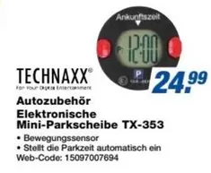 Elektronische Mini-Parkscheibe TX-353