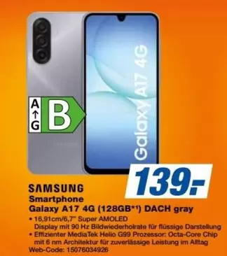 Samsung - Galaxy A17 4G (128GB) DACH gray
