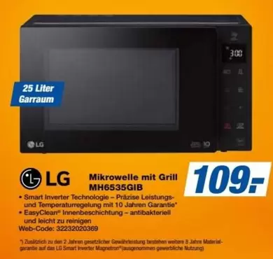 LG - Mikrowelle mit Grill MH6535GIB