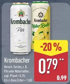 Krombacher - Pils oder Naturradler