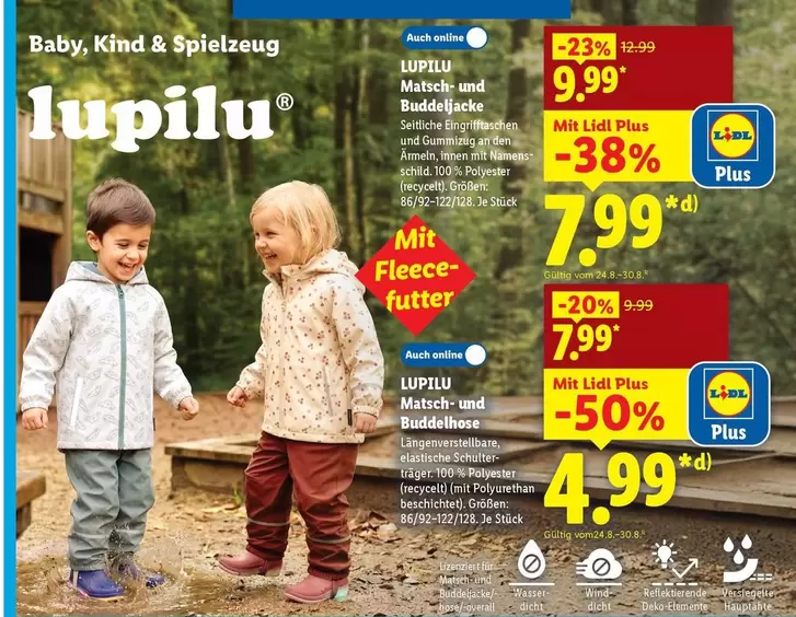 Lupilu Matsch- und Buddeljacken