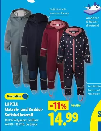 Matsch- und Buddel-Softshelloverall