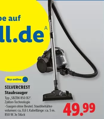 Staubsauger Typ "SBZBK 850 B2"