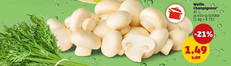 Weiße Champignons