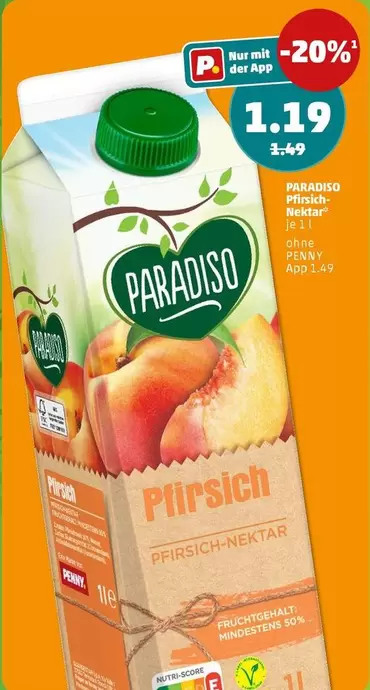 Pfirsich Nektar