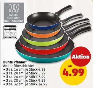 Bunte Pfanne Antihaftbeschichtet