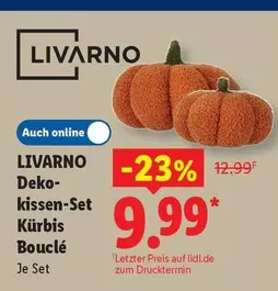Deko-kissen-Set Kürbis Bouclé