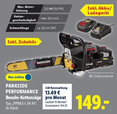 Benzin-Kettensäge Typ "PPBK5-L56 A1"