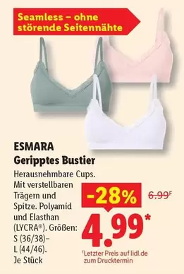 Geripptes Bustier