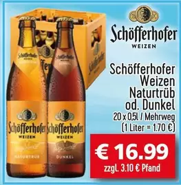 Weizen Naturtrüb od. Dunkel
