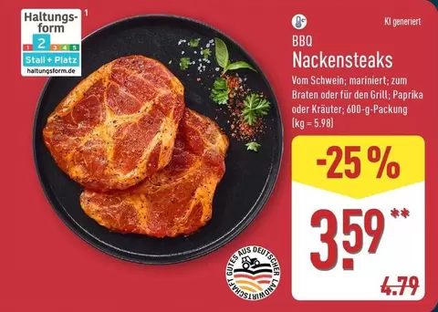 BBQ Nackensteaks