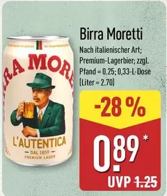 Birra Moretti Premium Lagerbier