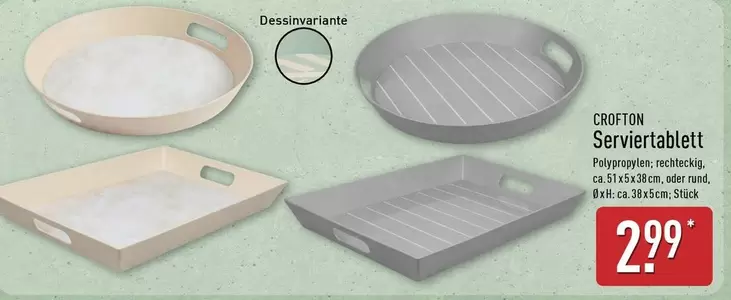 Serviertablett