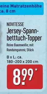 Jersey-Spannbettuch-Topper
